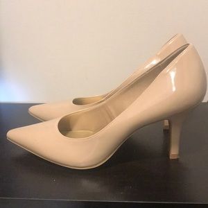 Nude Pointed Toe Heels